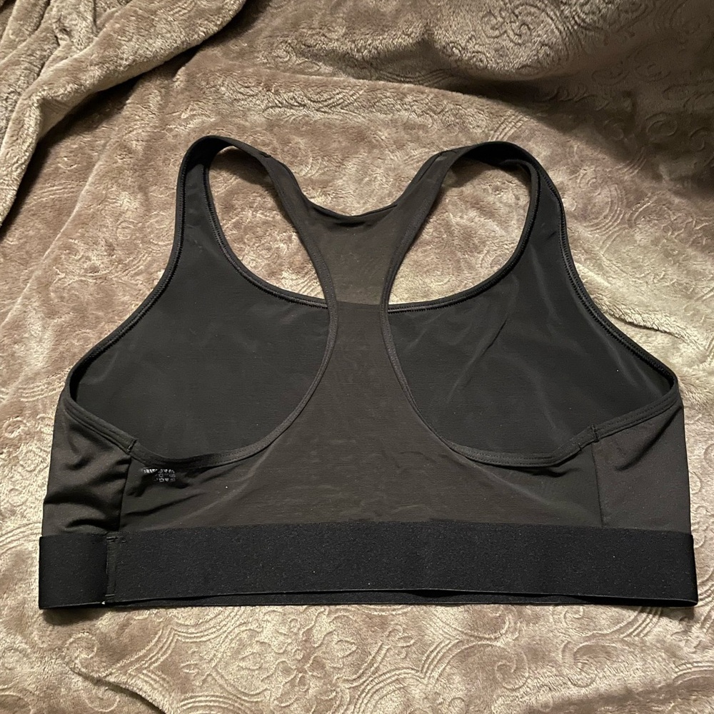 Pink Victoria’s Secret Black Racerback Sports Bra 🖤❤️ - Picture 2 of 3